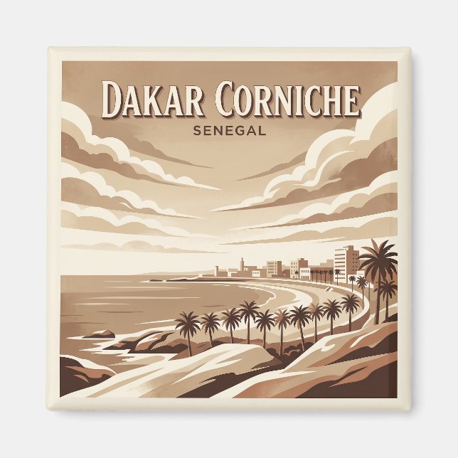 Dakar Corniche Senegal Magnet (Vorne)