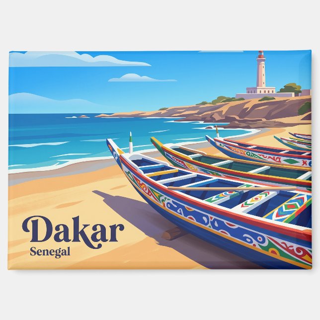 Dakar Senegal Magnet (Vorderseite)