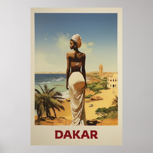 Dakar, Senegal, Reisen Poster (Vorne)