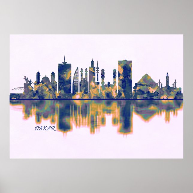 Dakar Skyline Poster (Vorne)