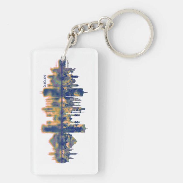 Dakar Skyline Schlüsselanhänger (Rückseite)