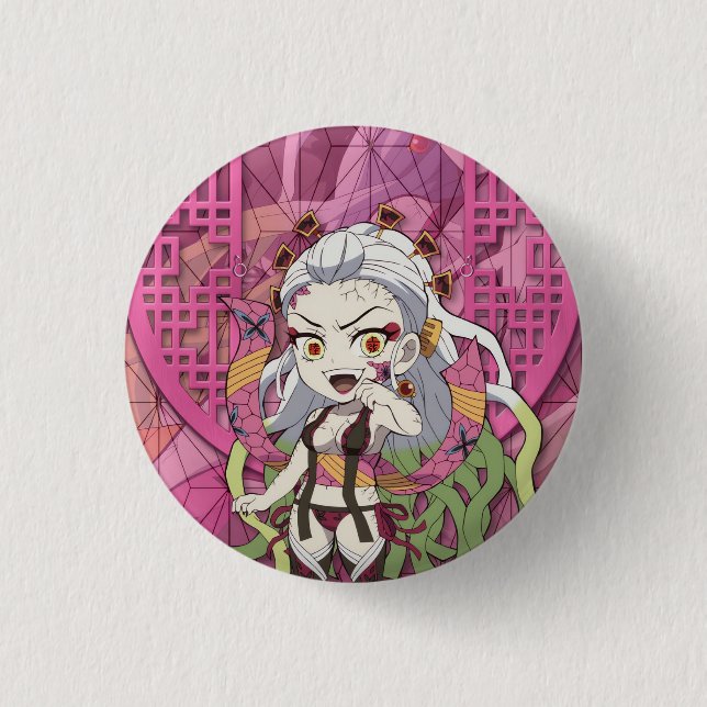 Daki Upper Moon 6 Chibi Button (Vorderseite)