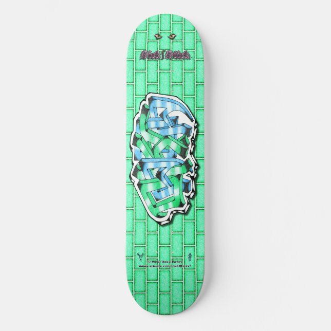 Dakota 02 ~ Custom Graffiti Art Pro Skateboard (Vorderseite)