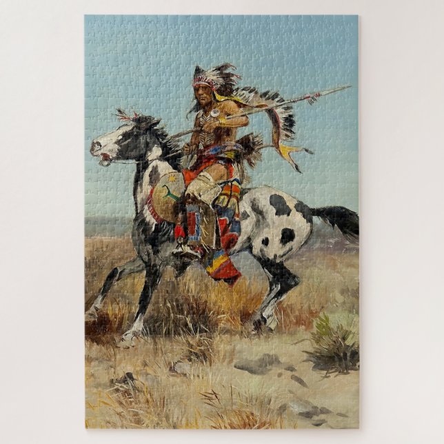 "Dakota Chief" von Charles M Russell (Vertikal)
