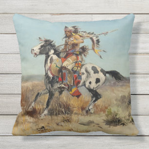 "Dakota Chief" von Charles M Russell Kissen