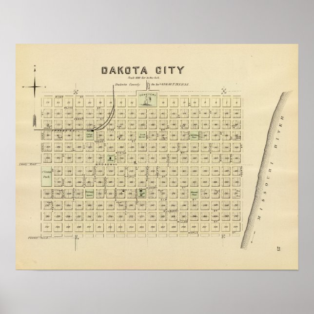 Dakota City, Nebraska Poster (Vorne)