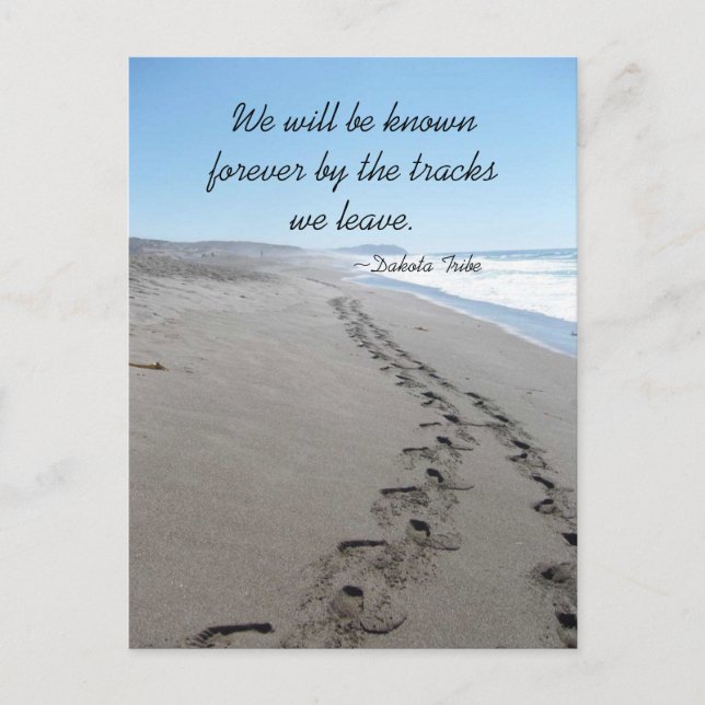 Dakota Tribe Quote Postkarte (Vorderseite)