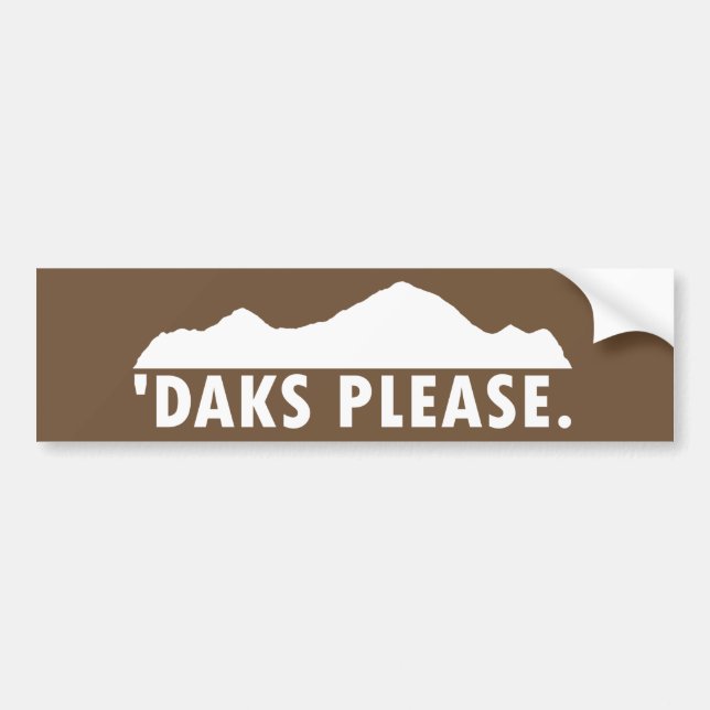 Daks bitte autoaufkleber (Vorne)