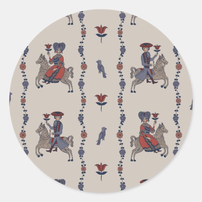 Dala B - Rundkleber für Stationery Runder Aufkleber (Vorderseite)