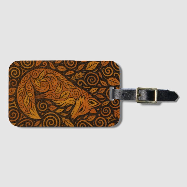 Dala-Fox Gepäckanhänger (Vorderseite (Horizontal))