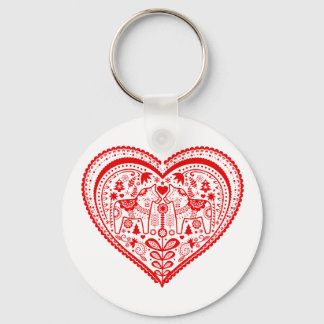 Dala Heart Schlüsselanhänger