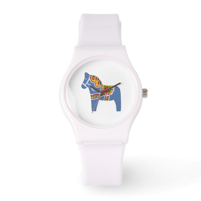Dala Horse Armbanduhr (Vorderseite)