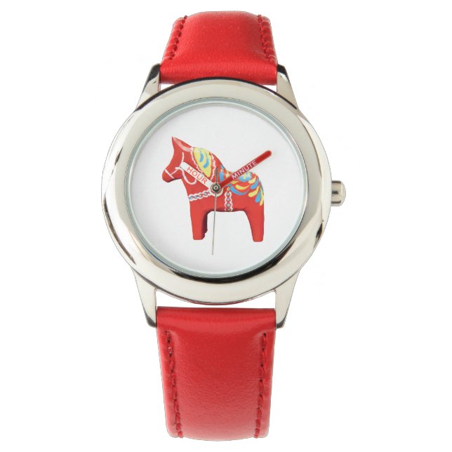 Dala Horse Armbanduhr (Vorderseite)