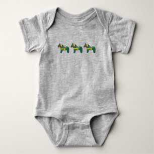 Dala Horse Baby Strampler