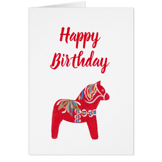 Dala Horse Birthday (Vorne)