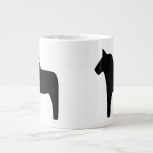 Dala Horse Black Specialty Tasse