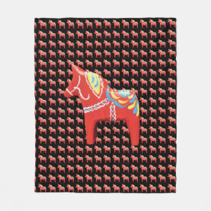 Dala Horse Blanket Fleecedecke