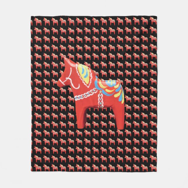 Dala Horse Blanket Fleecedecke (Vorderseite)