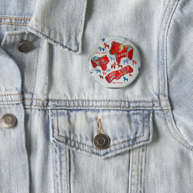 Dala Horse Button (Beispiel)