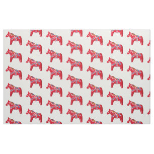 Dala Horse Fabric von Julia Morrill Stoff