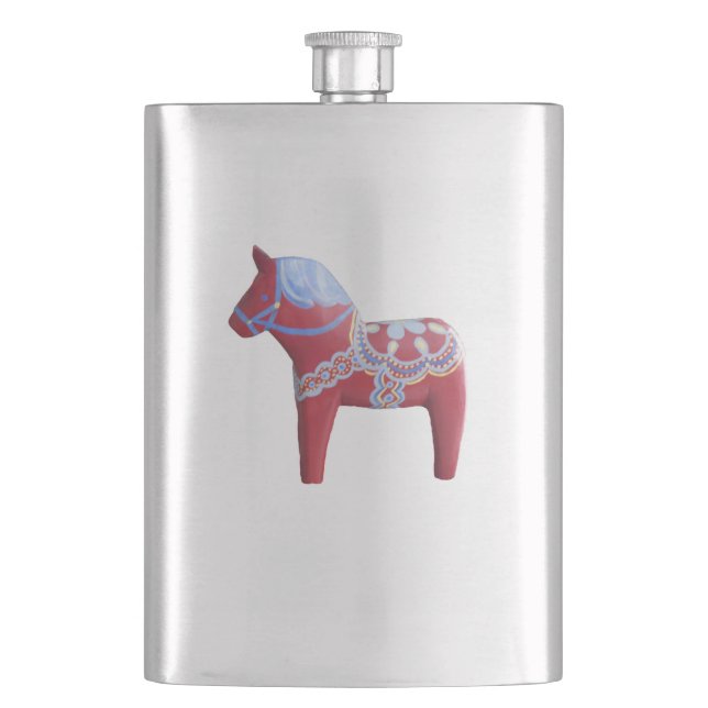 Dala Horse Flachmann (Vorderseite)