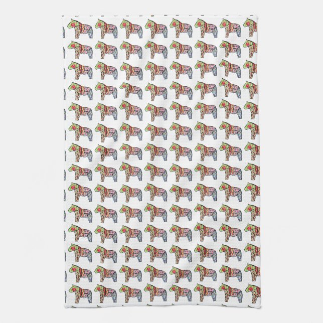 Dala Horse Kitchtuch Küchentuch (Vertikal)