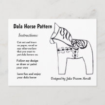 Dala Horse Muster zu teilen