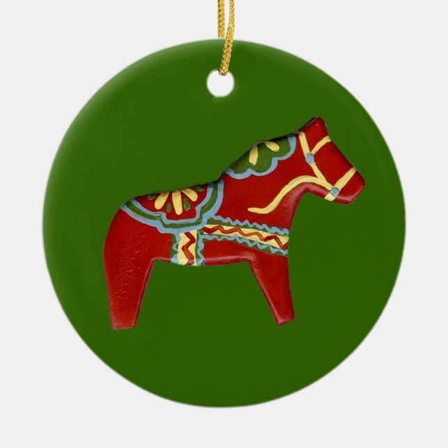 Dala Horse Ornament (Vorne)