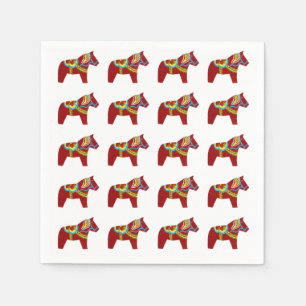 Dala Horse Paper Napkins Serviette