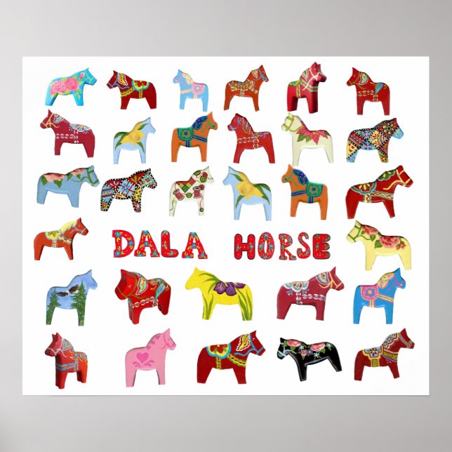 Dala Horse Poster (Vorne)