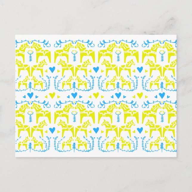 Dala Horse Postkarte (Vorderseite)