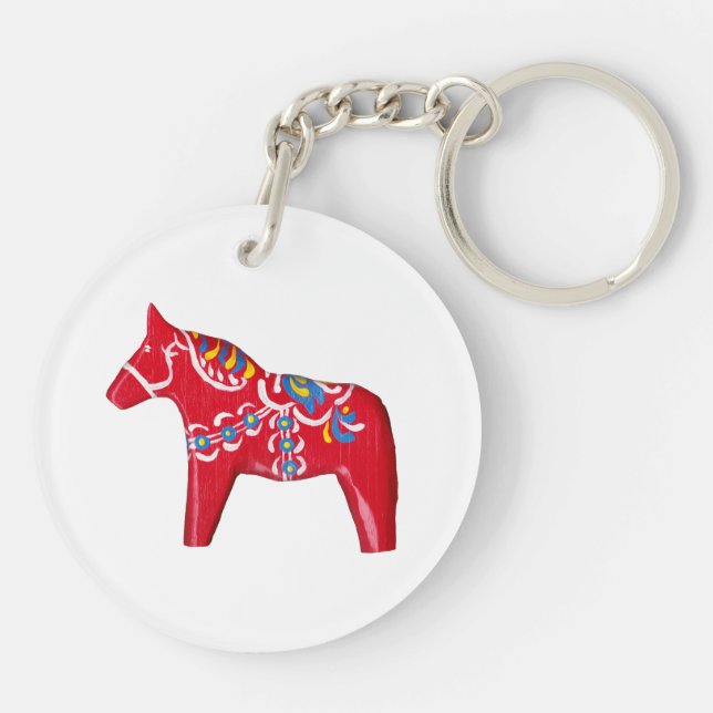 Dala Horse Schlüsselanhänger (Rückseite)