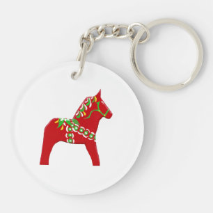 Dala Horse Schlüsselanhänger
