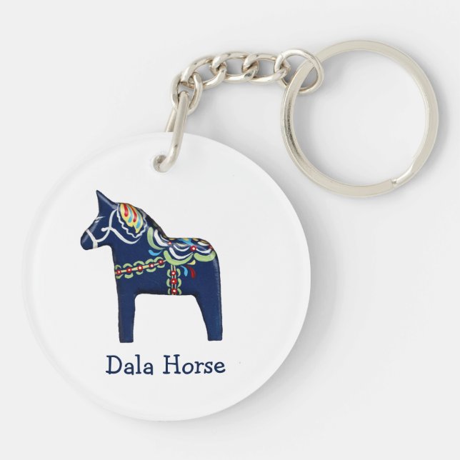 Dala Horse Schlüsselanhänger (Rückseite)