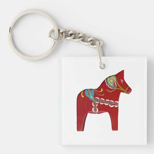 Dala Horse Schlüsselanhänger (Vorderseite)