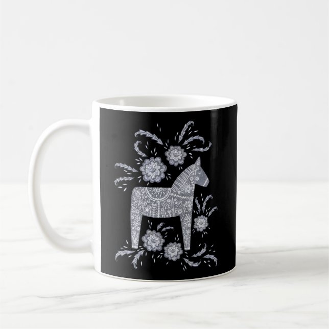 Dala Horse Schwedisch Kaffeetasse (Links)