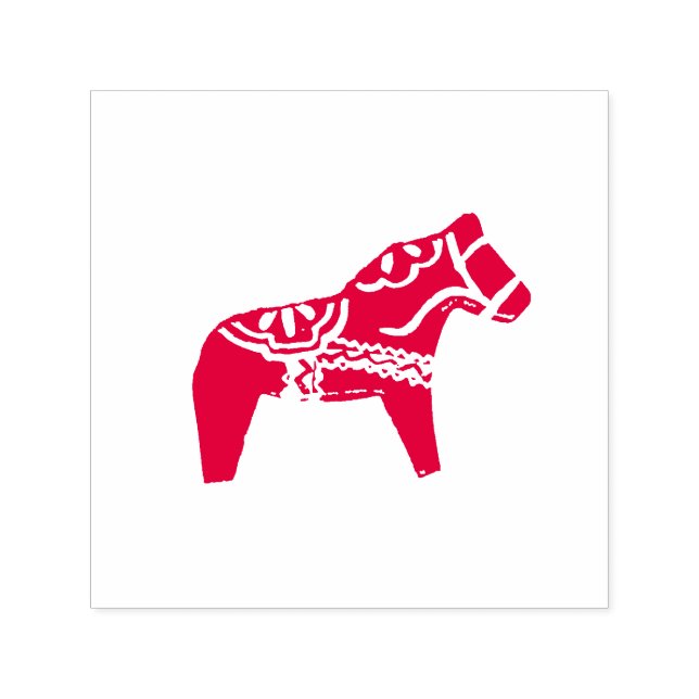 Dala Horse Self Inking Rubber Briefmarke Permastempel (Design)