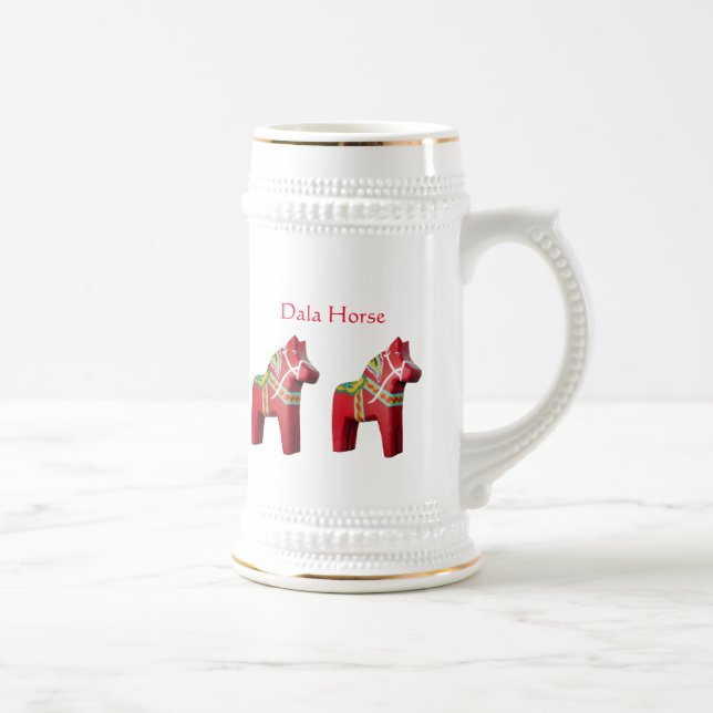 Dala Horse Stein Bierglas (Rechts)