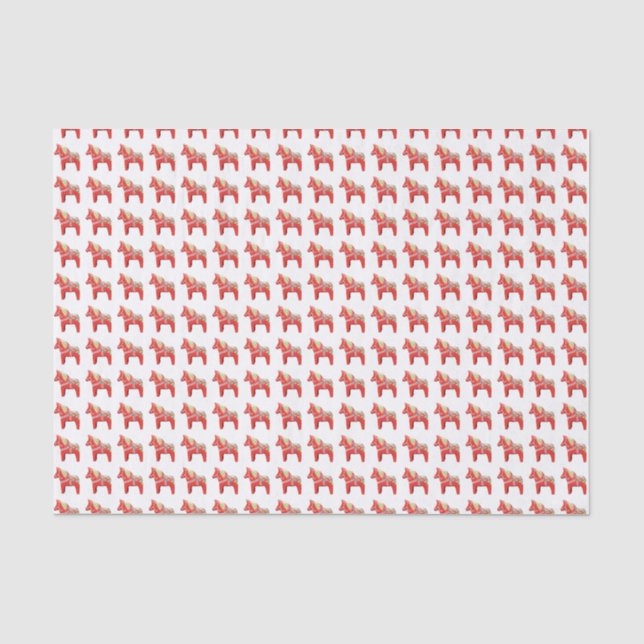 Dala Horse Tissue Paper Seidenpapier (Vorderseite)
