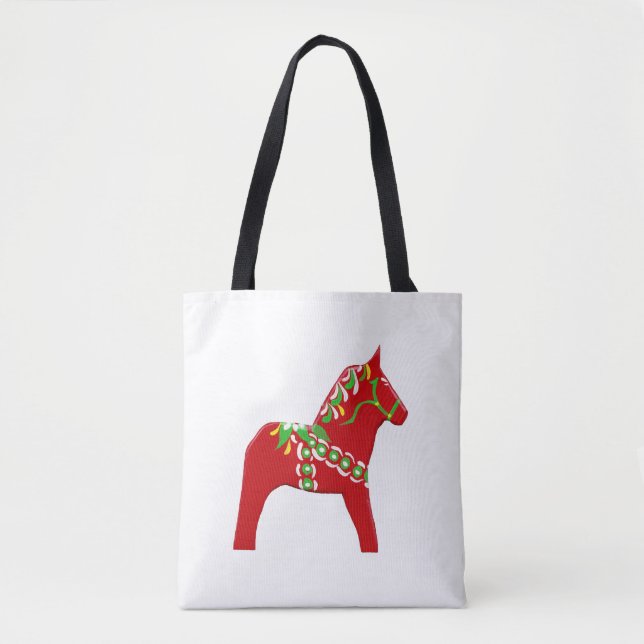 Dala Horse Tote Bag Tasche (Vorderseite)