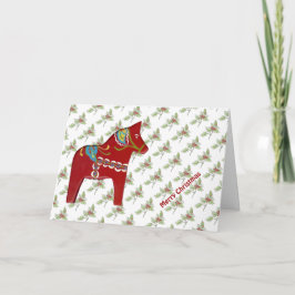 Dala Horse Weihnachtskarte Feiertagskarte