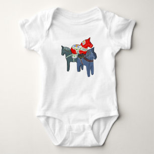 Dala Horses Baby Strampler