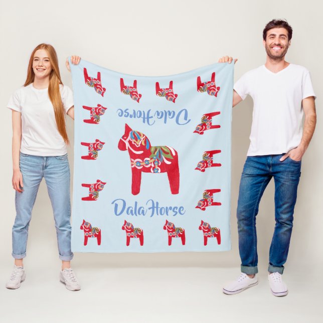 Dala Horses Fleecedecke (Beispiel)