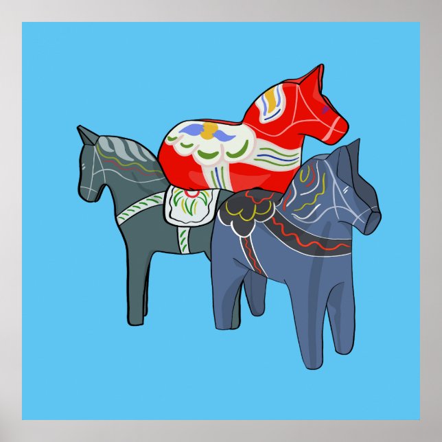 Dala Horses Poster (Vorne)
