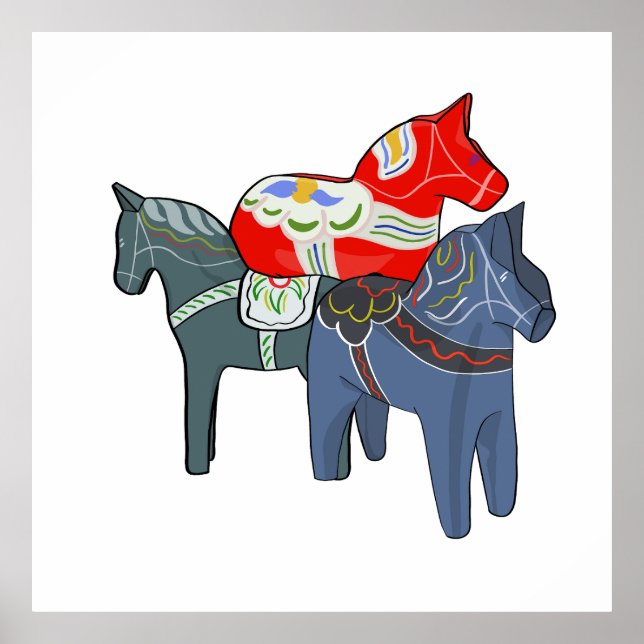 Dala Horses Poster (Vorne)