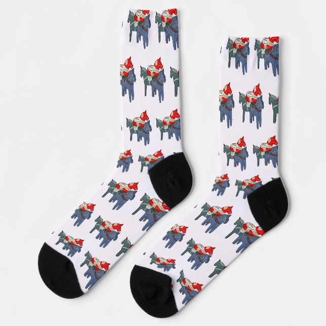 Dala Horses Socken (Linkes Detail)