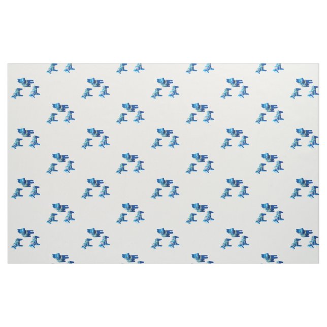 Dala Horses Stoff (Fat Quarter (45,7 x 55,9 cm))