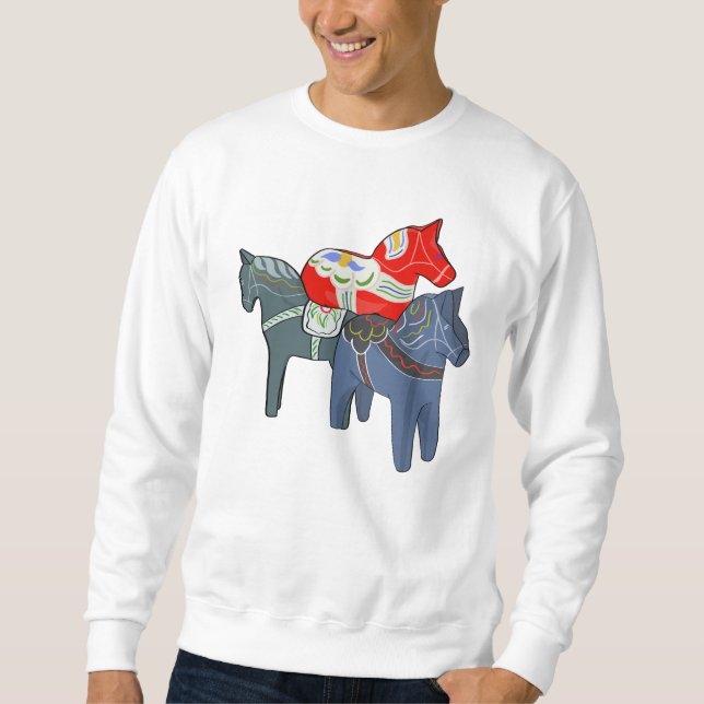 Dala Horses Sweatshirt (Vorderseite)