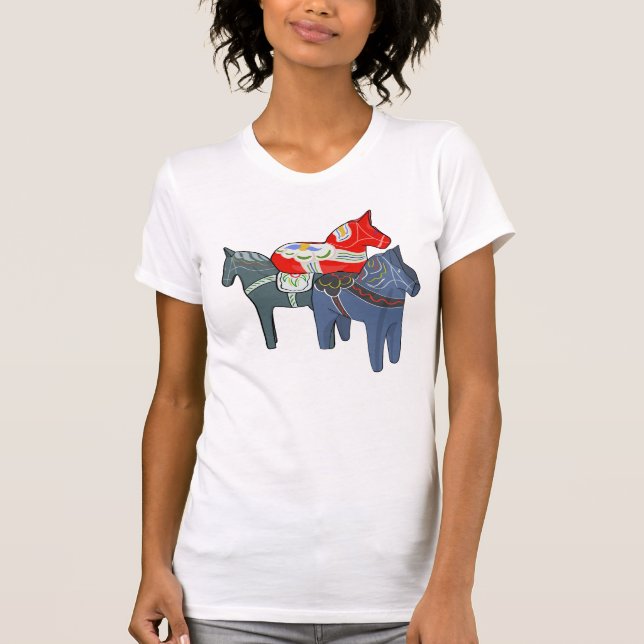 Dala Horses T-Shirt (Vorderseite)