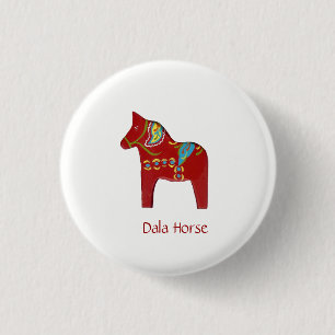 Dala Pferd Button